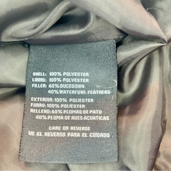 Kenneth Cole Reaction Coat Large Black Puffer Jacket Duckdown Wildfowl Feathers - Picture 13 of 16